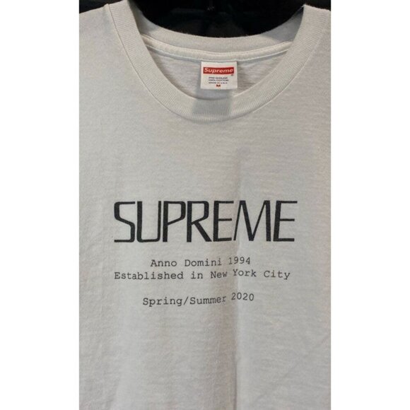 Supreme Anno Domini 1994 Tee - White - Size Medium NYC Spring/ Summer 2020 - Picture 3 of 4